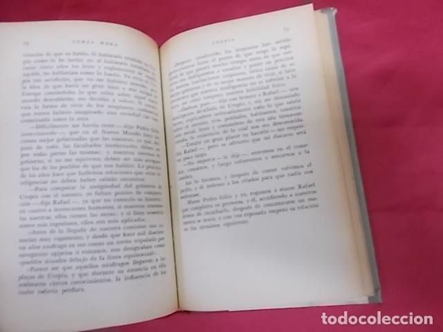 Libros: UTOPIA, TOMAS MORO. OBRAS MAESTRAS. IBERIA . 1957 - Foto 3
