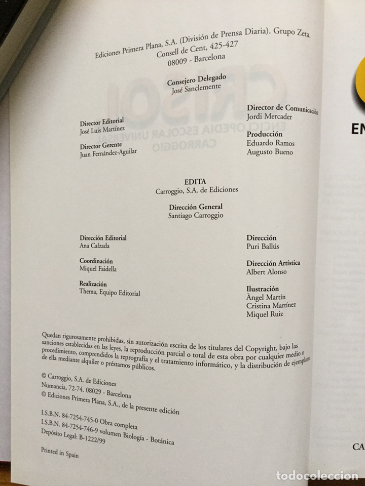Libros: CRISOL BIOLOG&Iacute;A BOT&Aacute;NICA CARROGGIO - Foto 4