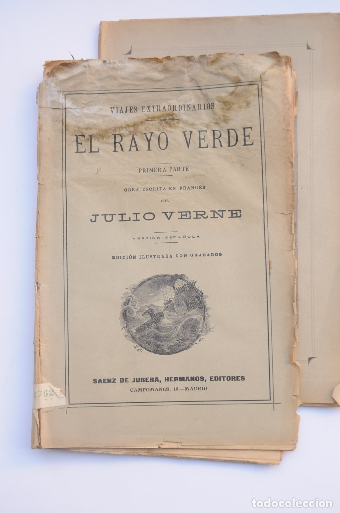 Libros: El rayo verde - VERNE, Jules - Foto 2