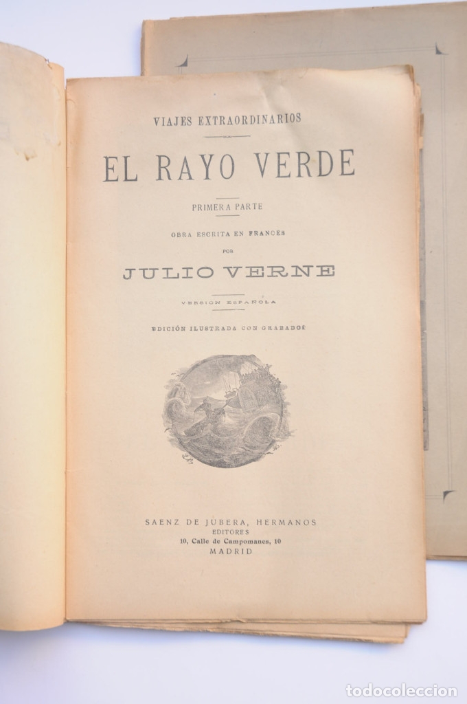 Libros: El rayo verde - VERNE, Jules - Foto 3