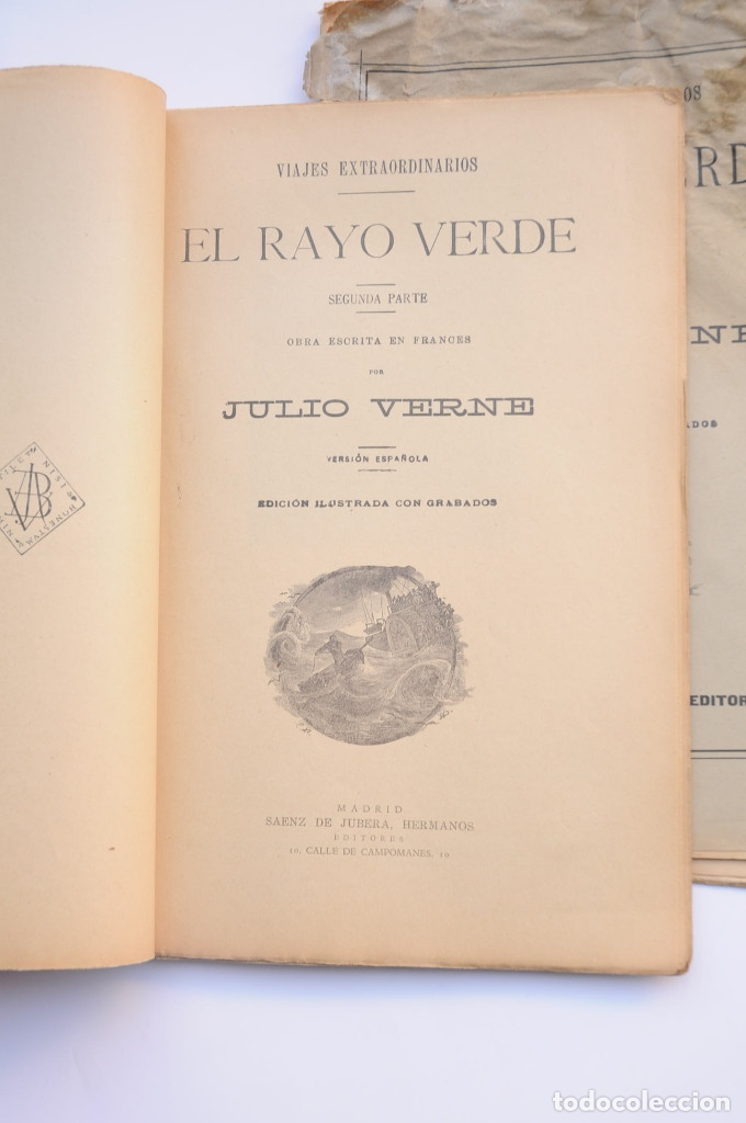 Libros: El rayo verde - VERNE, Jules - Foto 6