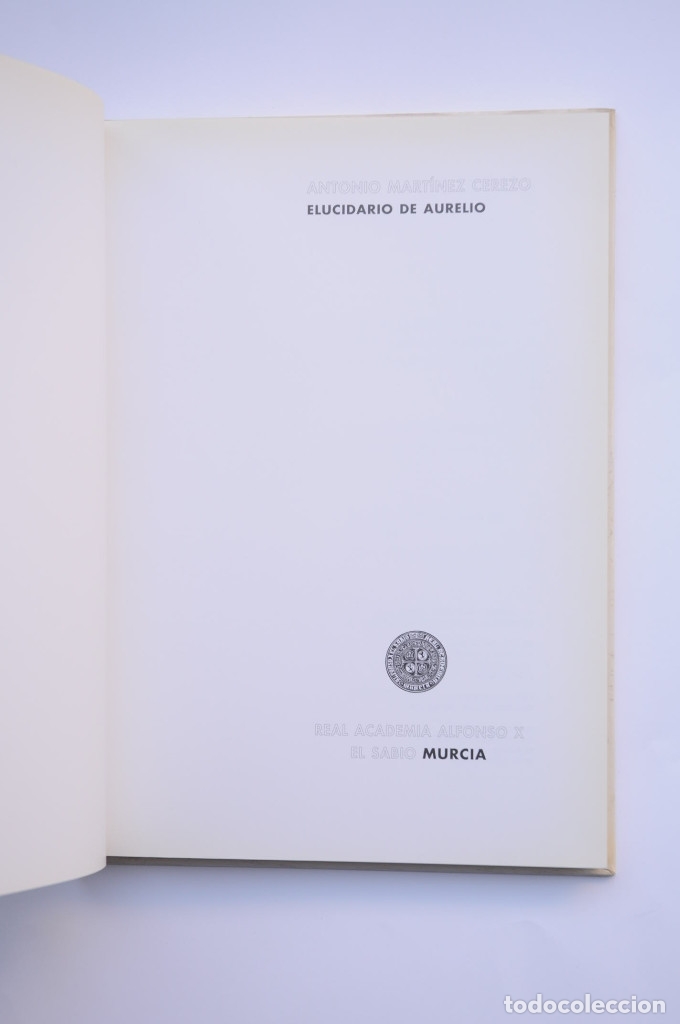 Libros: Elucidario de Aurelio - MART&Iacute;NEZ CEREZO, Antonio - Foto 2