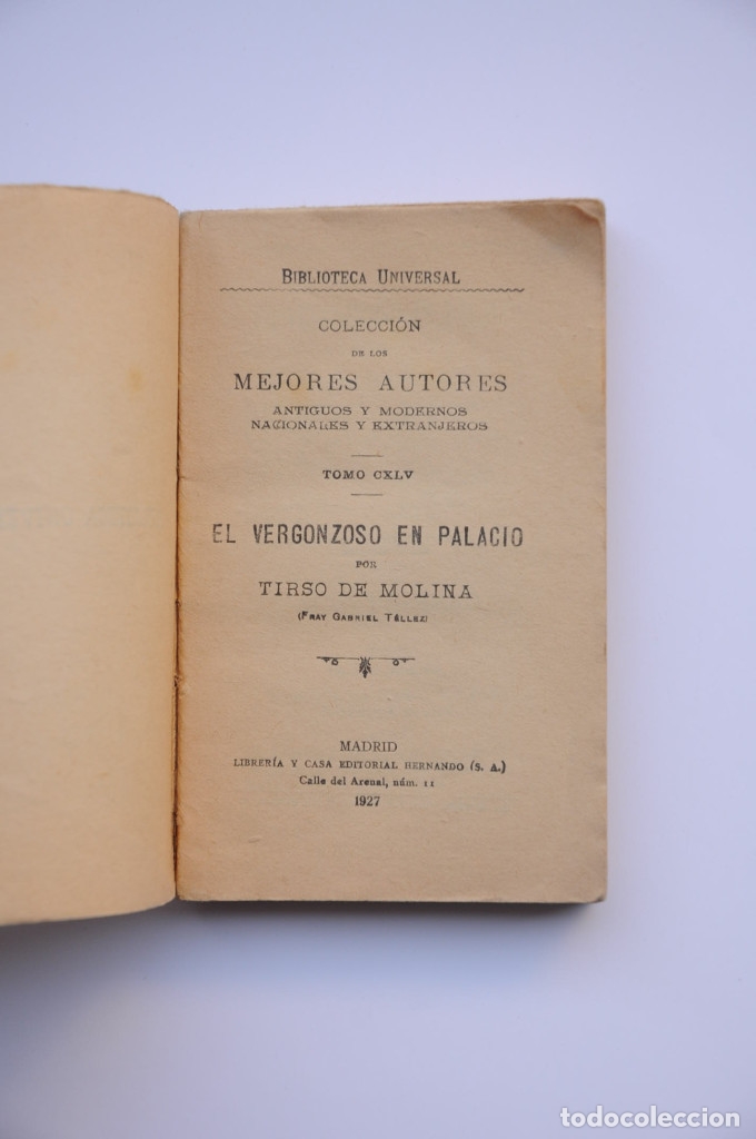 Libros: El vergonzoso en Palacio - TIRSO de MOLINA - Foto 2