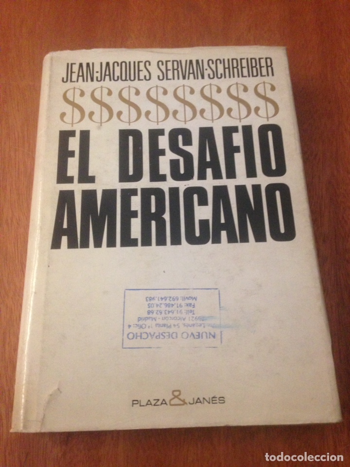 Libros: EL DESAFIO AMERICANO- / PLAZA JANES - Foto 1