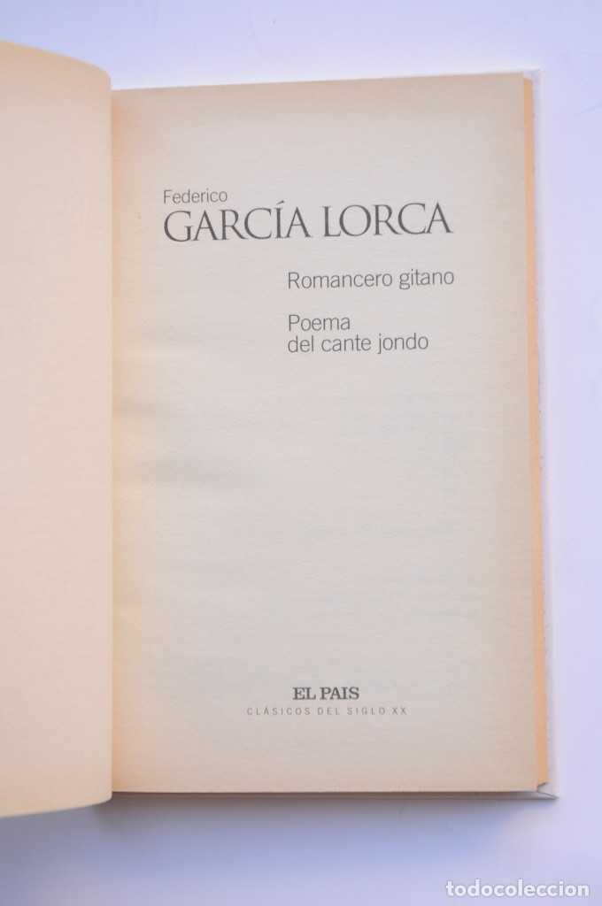 Libros: Romancero gitano , Poema del cante jondo - GARC&Iacute;A LORCA, Federico - Foto 2