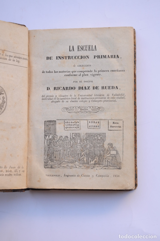 Libros: La escuela de instrucci&oacute;n primaria - D&Iacute;AZ DE RUEDA, Ricardo - Foto 3