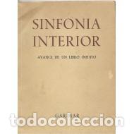 Libros: SINFON&Iacute;A INTERIOR Avance de un libro in&eacute;dito - Gar-Mar - Foto 1