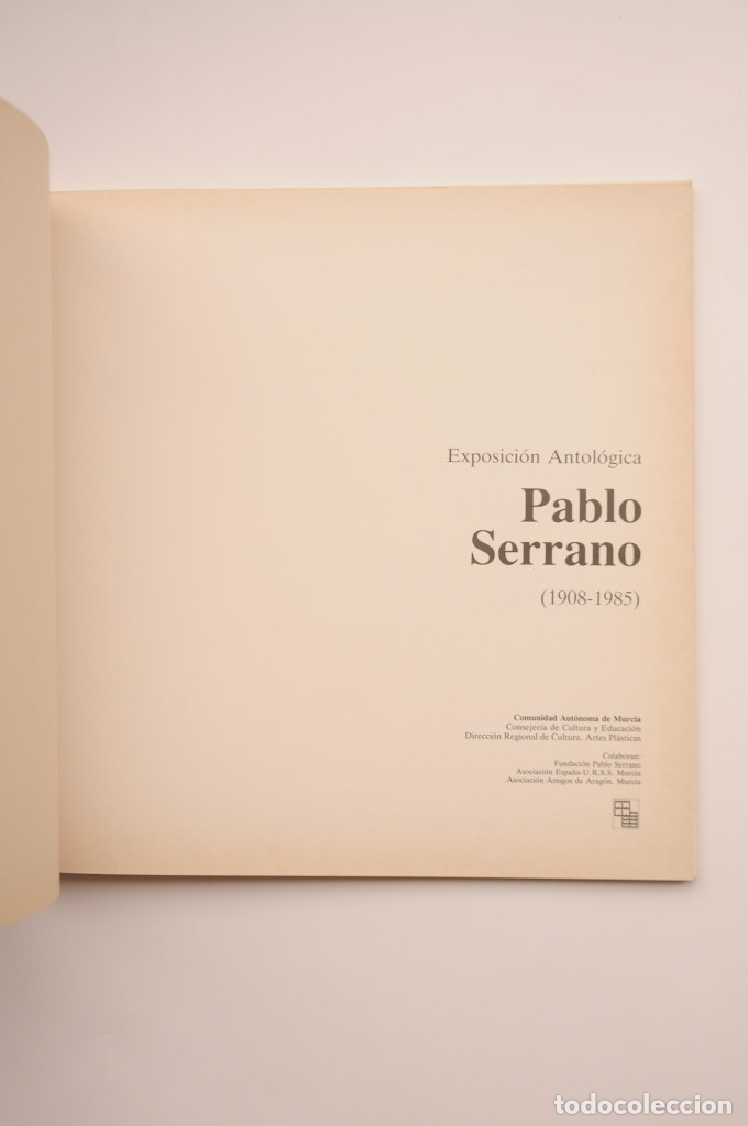 Libros: Pablo Serrano. Exposici&oacute;n antol&oacute;gica (1908 - 1985) - SERRANO, Pablo - Foto 2