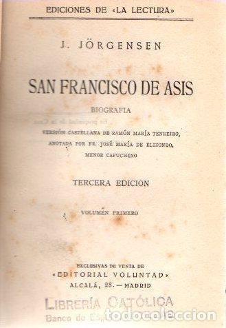 Libros: San Francisco de As&iacute;s. Biograf&iacute;a - J&ouml;rgensen, J. - Foto 1