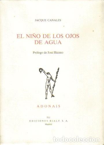 Libros: El ni&ntilde;o de los ojos de agua. - Jacque Canales. - Foto 1