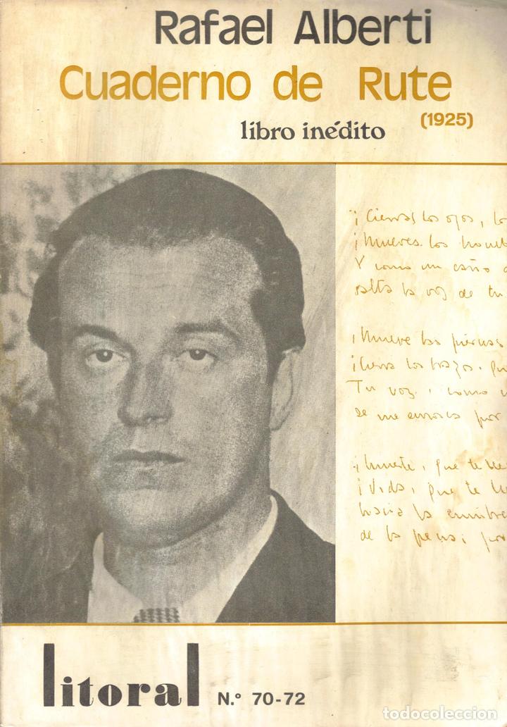 Libros: Cuaderno de Rute (1925) - Rafael Alberti. - Foto 1