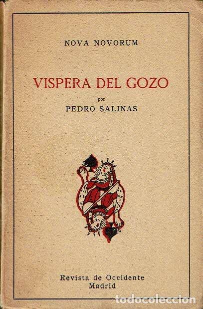 Libros: V&iacute;spera del gozo. - Pedro Salinas. - Foto 1