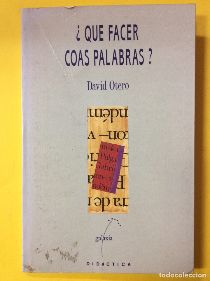 Libros: &iquest;Que facer cosas palabras ? - David Otero - Foto 1