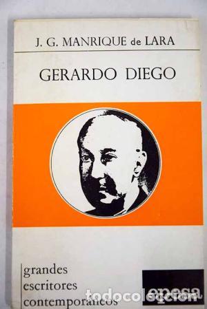 Libros: GERARDO DIEGO - Manrique de Lara,J.G. - Foto 1