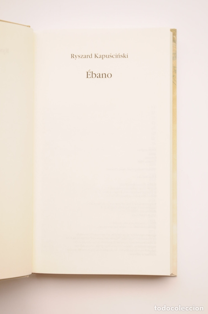Libros: &Eacute;bano - KAPUSCINSKI, Ryszard - Foto 2