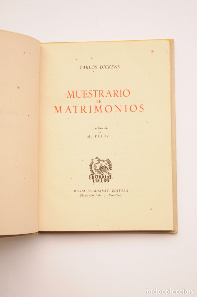 Libros: Muestrarios de matrimonios - DICKENS, Charles - Foto 2