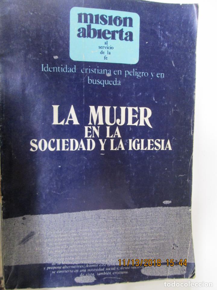 Libros: LA MUJER EN LA SOCIEDAD Y LA IGLESIA -  REVISTA MISI&Oacute;N ABIERTA VOLUMEN 73