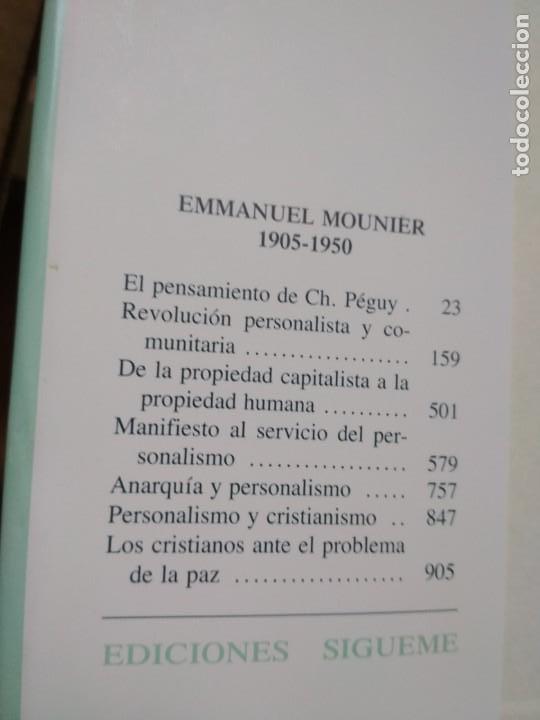Libros: Emmanuel Mourier: OBRAS COMPLETAS. Tomo I - Foto 2
