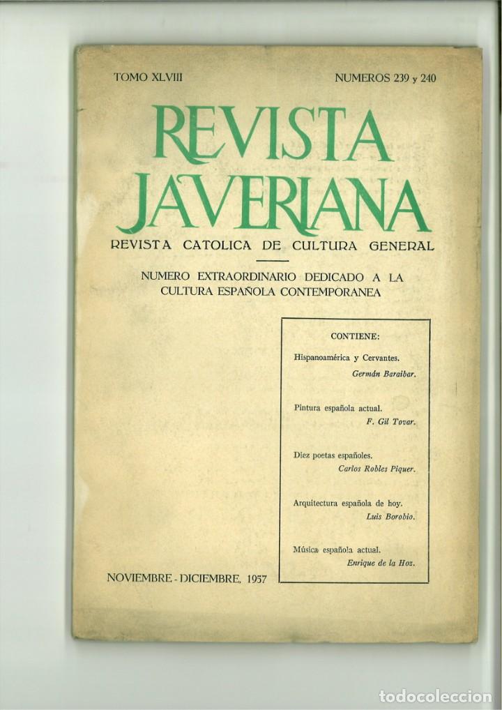 B&uuml;cher: REVISTA JAVERIANA. REVISTA CAT&Oacute;LICA DE CULTURA GENERAL TOMO XLVIII N&Uacute;MEROS 239 Y 240.