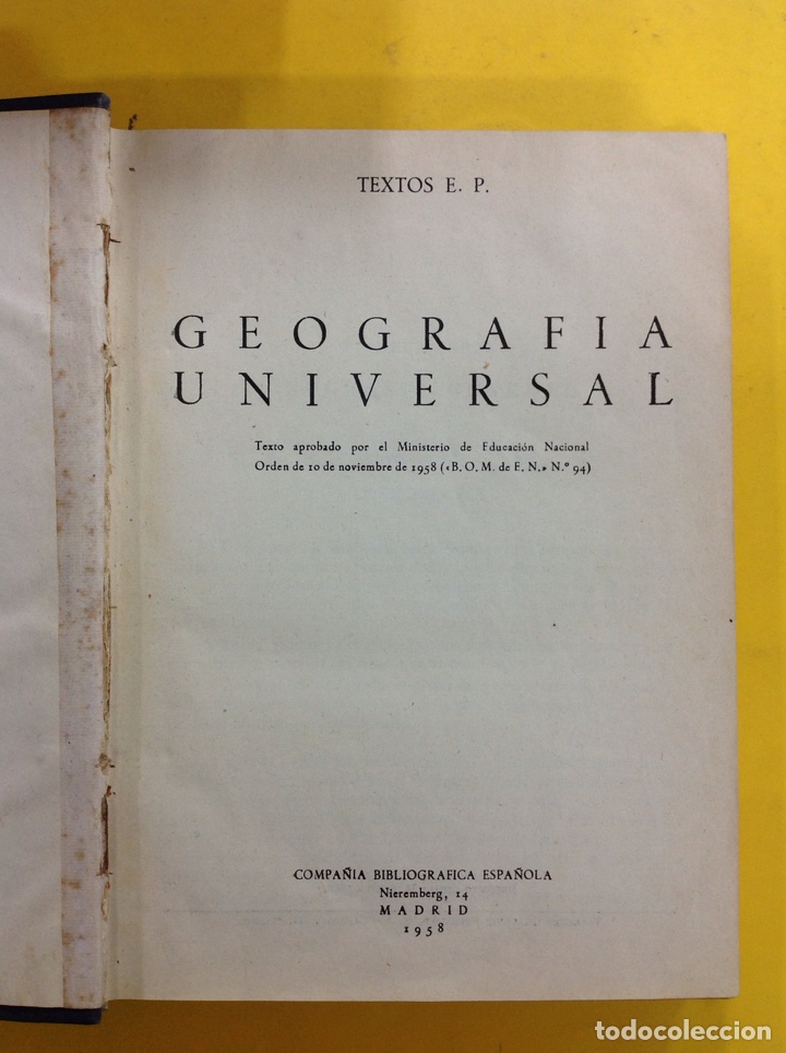 Libros: Geograf&iacute;a universal - Textos E.P. - Foto 1