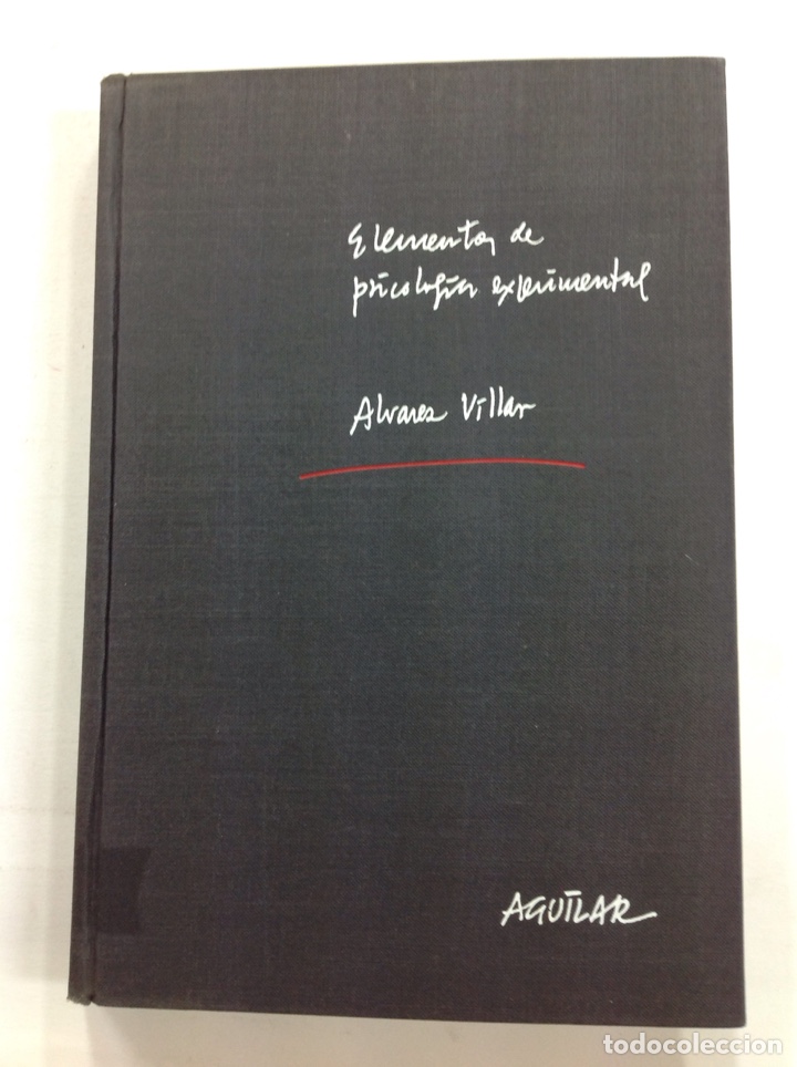 Libros: Elementos de psicolog&iacute;a experimental- A. &Aacute;lvarez Villar - Foto 1