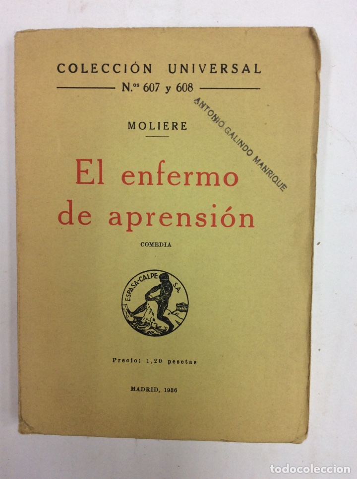 Libros: El enfermo de aprensi&oacute;n - Foto 1