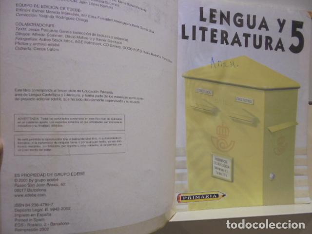 Libros: LENGUA Y LITERATURA 5 - EDEBE PRIMARIA 2002 - - Foto 2