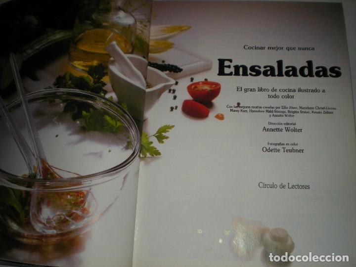 Libros: ENSALADAS. CIRCULO DE LECTORES 1989, 140 P&Aacute;GINAS - Foto 2