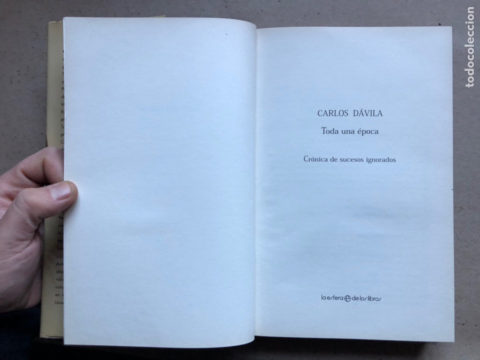 Libros: TODA UNA &Eacute;POCA. CARLOS D&Aacute;VILA. ED. LA ESFERA DE LOS LIBROS 2004. - Foto 3