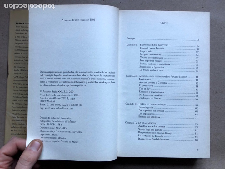 Libros: TODA UNA &Eacute;POCA. CARLOS D&Aacute;VILA. ED. LA ESFERA DE LOS LIBROS 2004. - Foto 4