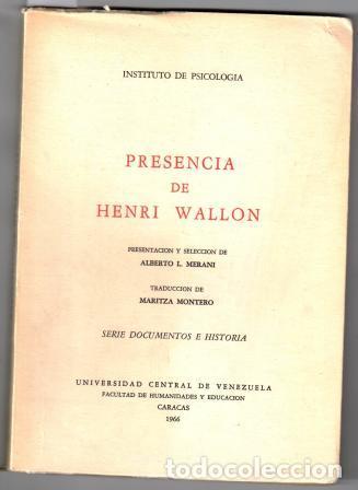 Libros: PRESENCIA DE HENRI WALLON - MERANI, Albert L. - Foto 1