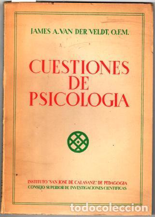 Libros: CUESTIONES DE PSICOLOG&Iacute;A - VAN DER VELDT, James A. - Foto 1