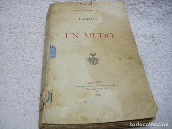 Libros: CANTOS DE UN MUDO - Constantino Gil - Foto 1