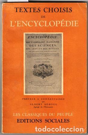 Libros: TEXTES CHOISIS DE L&acute;ENCYCLOP&Eacute;DIE - SOBOUL, Albert - Foto 1