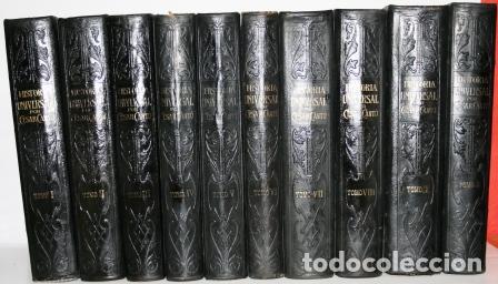 Libros: HISTORIA UNIVERSAL. 10 tomos - CANT&Uacute;, C&eacute;sar - Foto 1