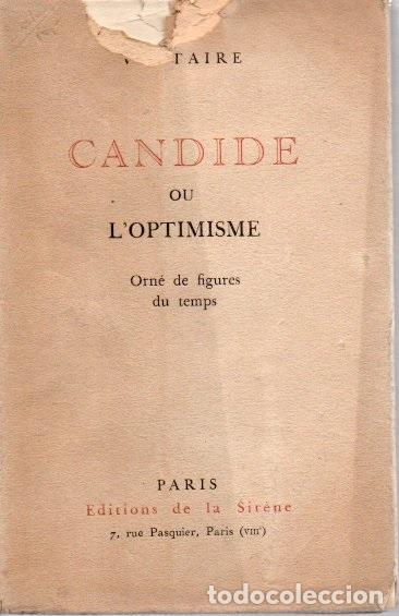 Libros: VOLTAIRE. - CANDIDE OU LOPTIMISME. - Foto 1