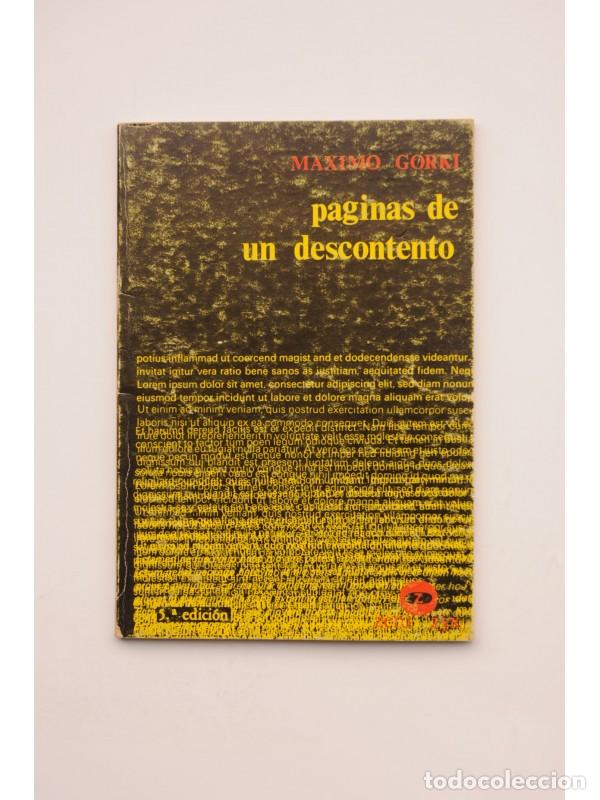 Libros: P&aacute;ginas de un descontento - GORKI, Maksim - Foto 1