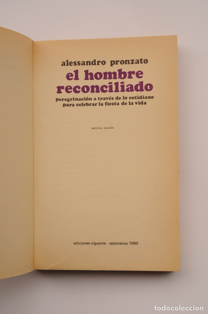 Libros: El hombre reconciliado - PRONZATO, Alessandro - Foto 2