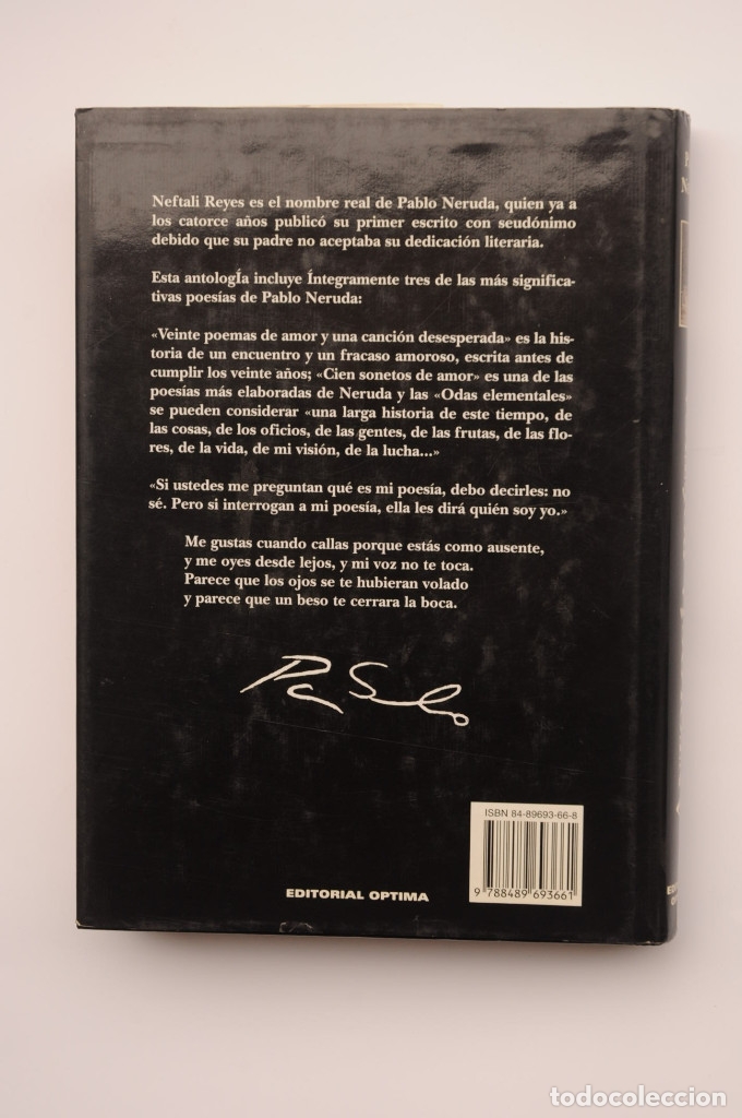 Libros: Pablo Neruda. Antolog&iacute;a po&eacute;tica - NERUDA, Pablo - Foto 5