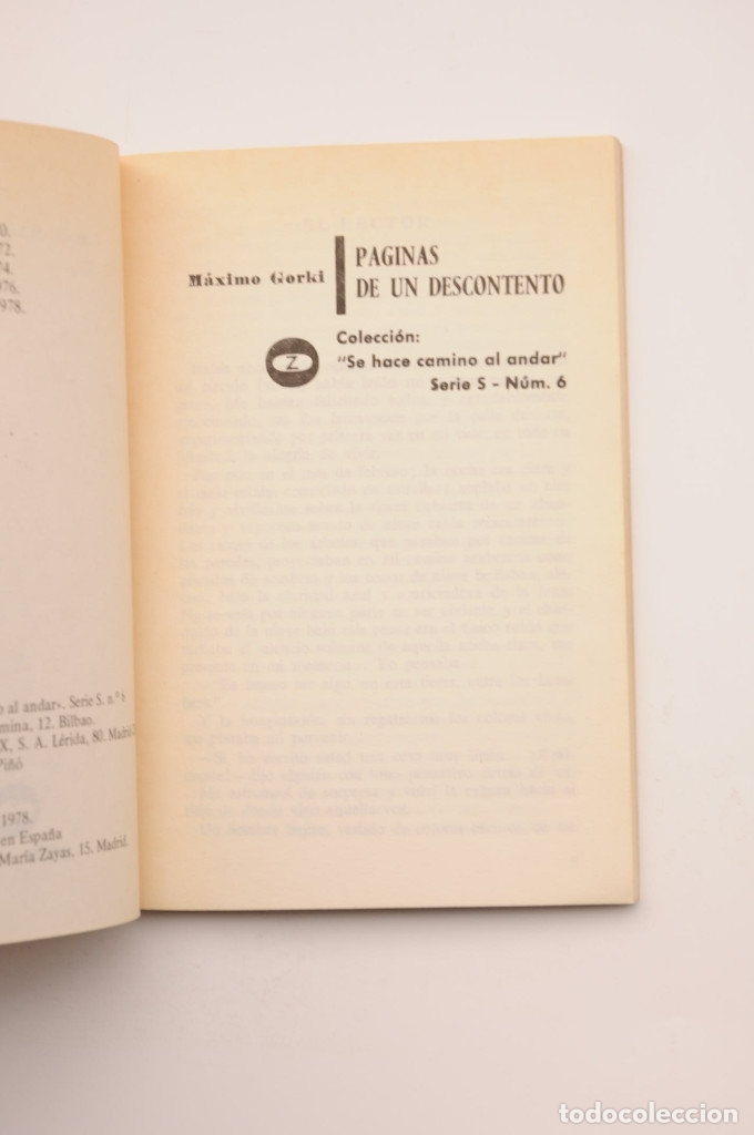 Libros: P&aacute;ginas de un descontento - GORKI, Maksim - Foto 2