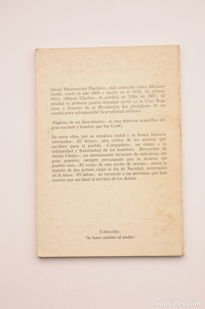 Libros: P&aacute;ginas de un descontento - GORKI, Maksim - Foto 3