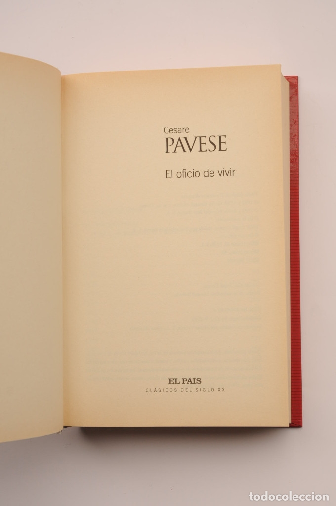 Libros: El oficio de vivir - PAVESE, Cesare - Foto 2