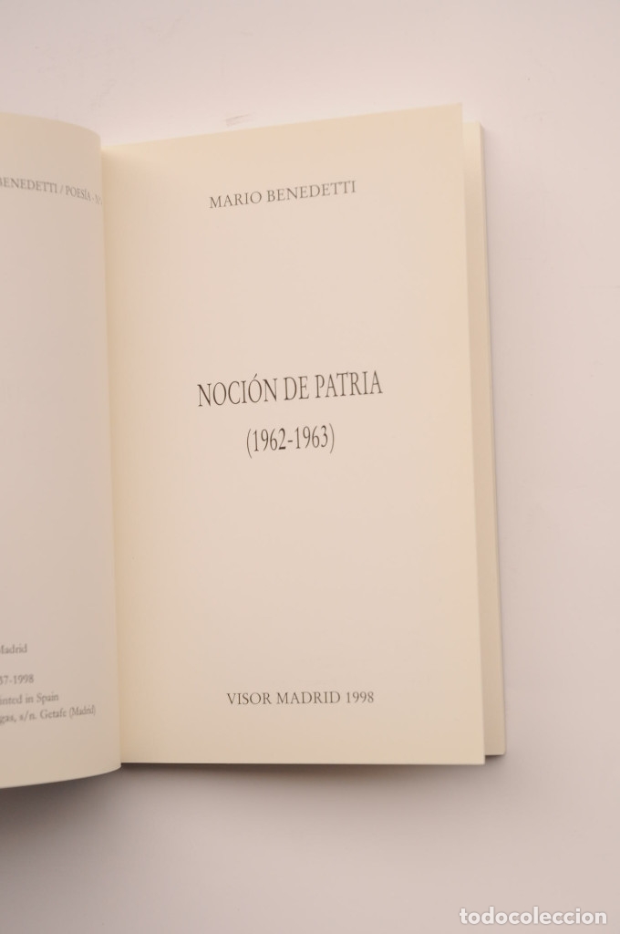 Libros: Noci&oacute;n de Patria (1962-1963) - BENEDETTI, Mario - Foto 2