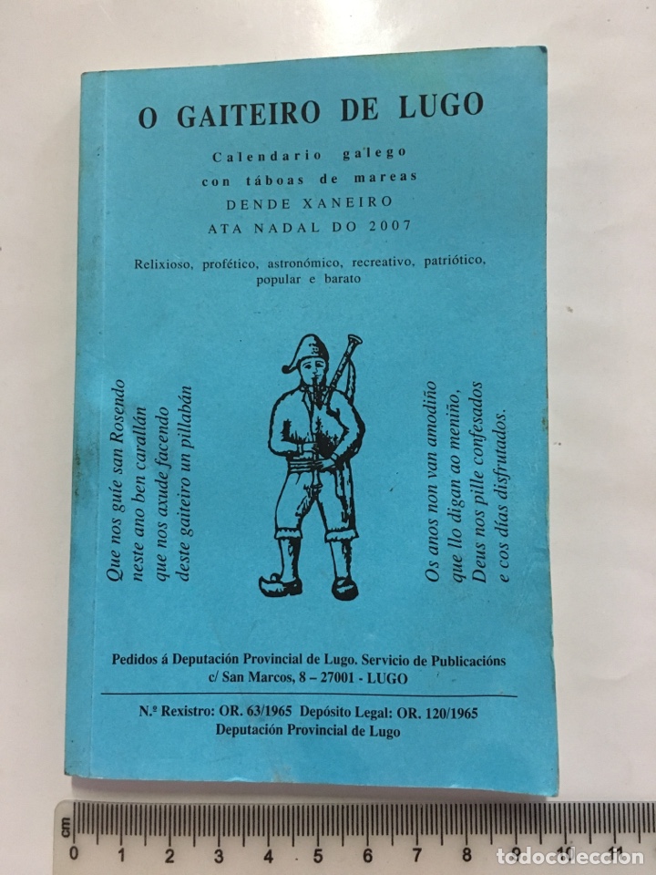 o gaitero de lugo. calendario gallego. dende xa - Buy Unclassified used  books on todocoleccion