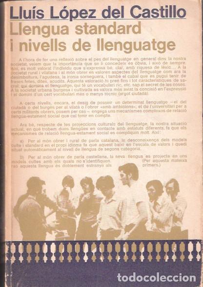 Libros: Llengua standard i nivells de llenguatge - L&oacute;pez Castillo, Llu&iacute;s - Foto 1