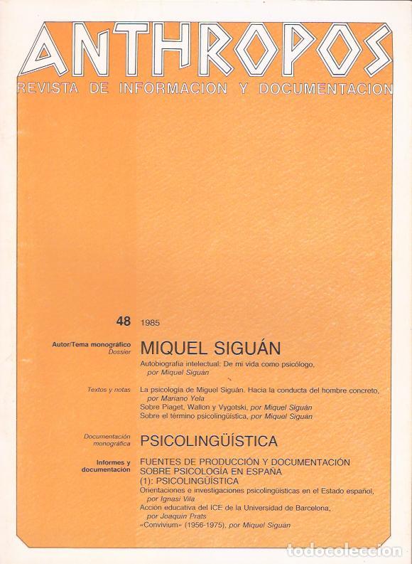 Libros: Anthropos, 48. Revista de Informaci&oacute;n y Documentaci&oacute;n - VV. AA. - Foto 1