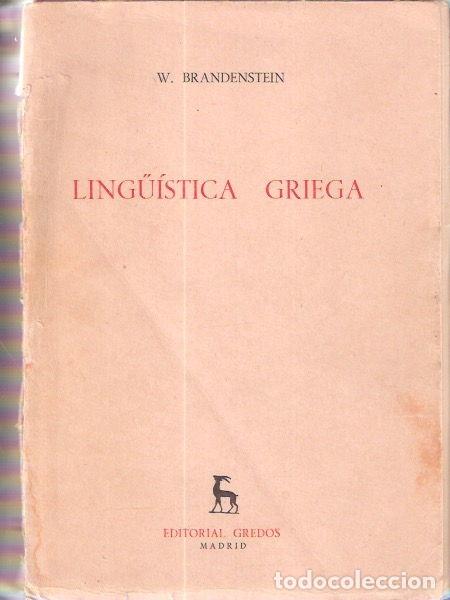 Libros: Ling&uuml;&iacute;stica griega - Brandenstein, W. - Foto 1