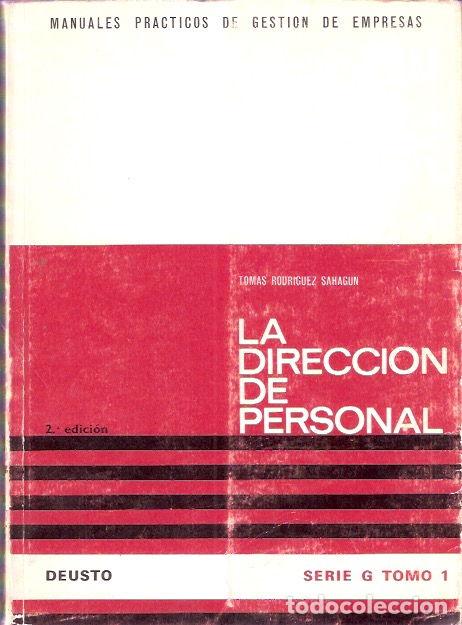 Libros: La direcci&oacute;n de personal - Rodr&iacute;guez Sahag&uacute;n, Tom&aacute;s - Foto 1