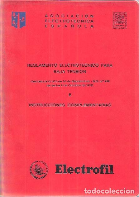 Libros: Reglamento electrot&eacute;cnico para baja tensi&oacute;n e instrucciones complementarias - VV.AA. - Foto 1