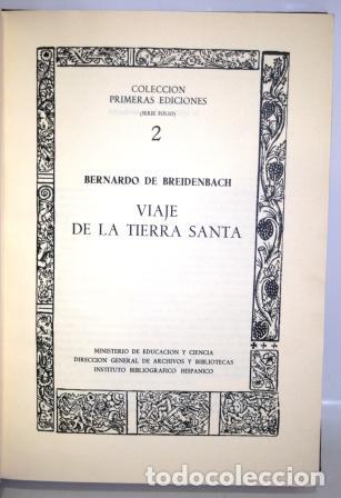 Libros: VIAJE DE LA TIERRA SANTA - BREIDENBACH, Bernardo de - Foto 2